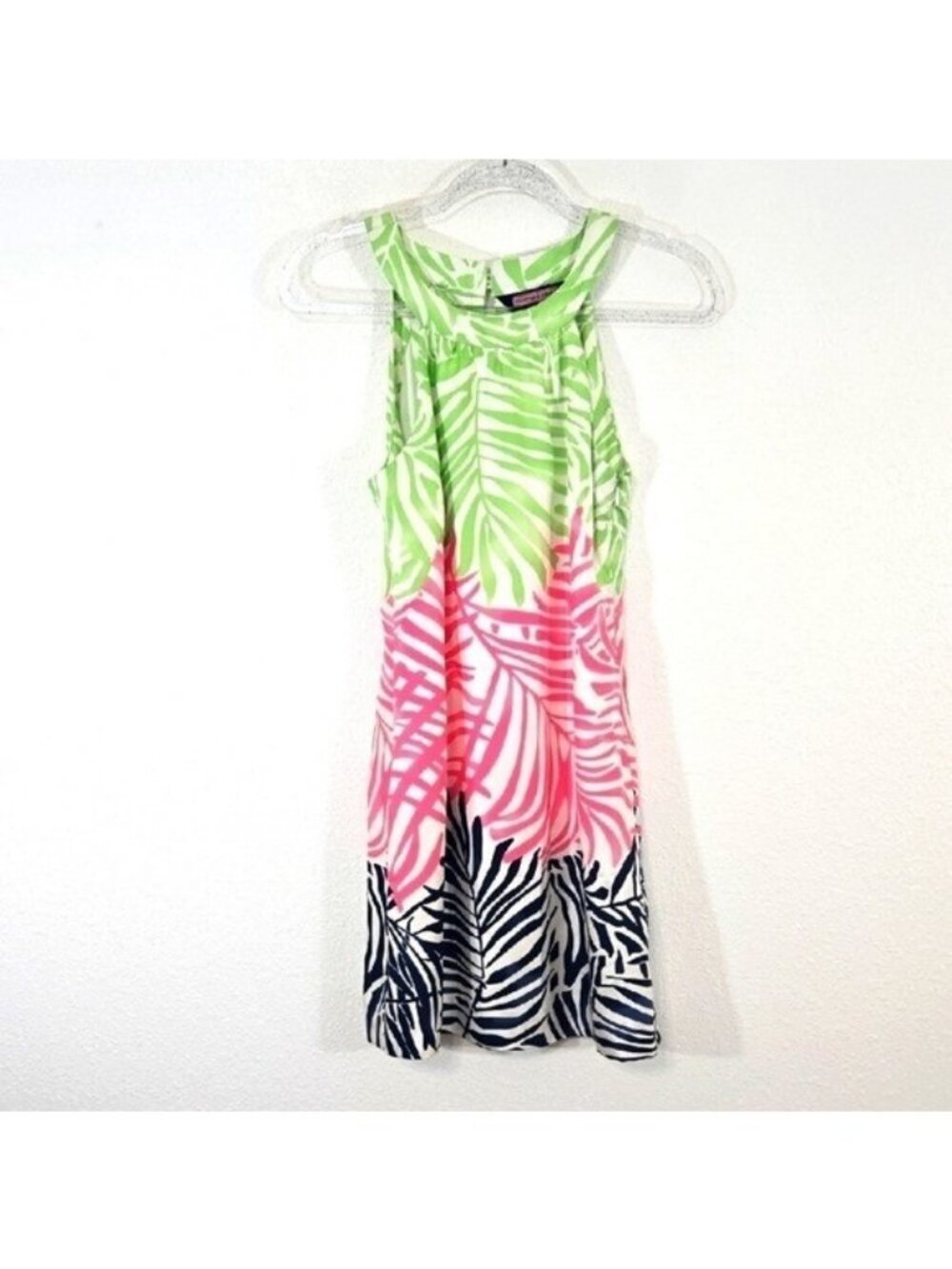 Vineyard Vines 100% Silk Sleeveless Lined Dress Tropical Church Vacation, size 2